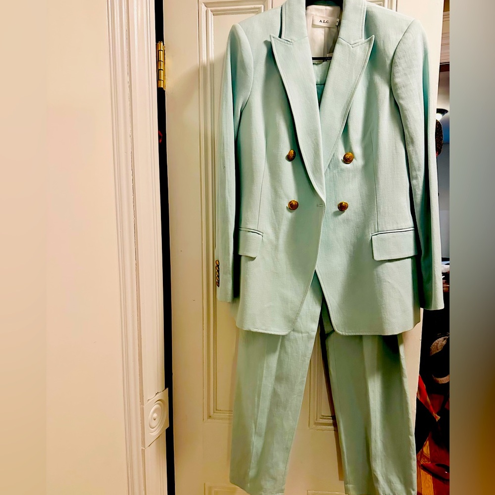 A.L.C. Two-piece Pastel Green Suit